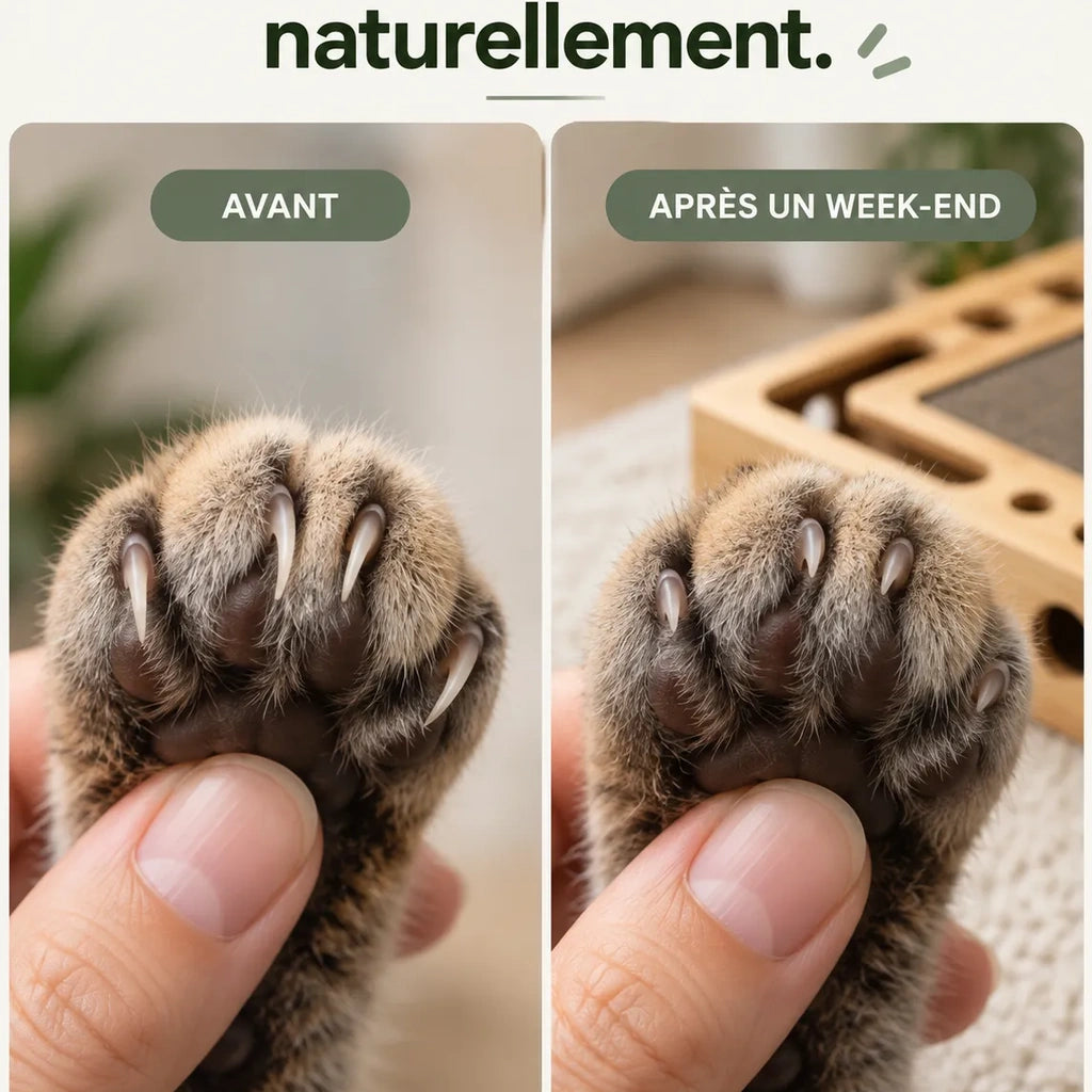 Boîte d'éveil Minou & Co, jeu de chasse et entretien des griffes